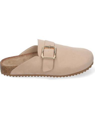 PUNTOSALAO ZUECOS PLANOS PARA MUJER COMODOS COLOR BEIGE DB-3185 VARIOS COLORES