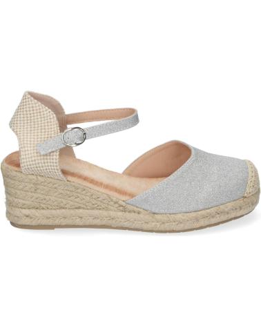 PUNTOSALAO SANDALIAS PLATEADAS DE CUNA EN YUTE BAJA COMODAS PARA MUJER VARIOS COLORES