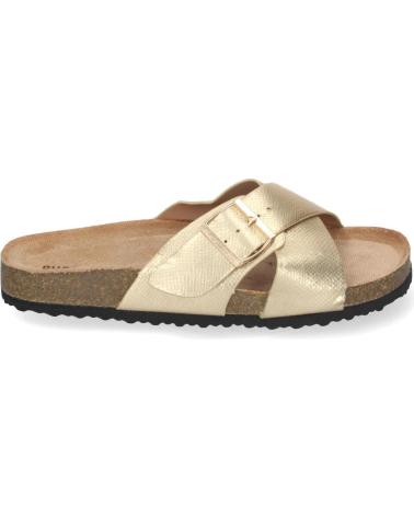 PUNTOSALAO SANDALIAS DORADAS PLANAS PLANTA BIO PALA CRUZADA PARA MUJER VARIOS COLORES