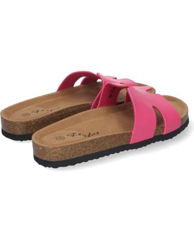 PUNTOSALAO SANDALIAS PLANAS BAJAS PARA MUJER COMODAS COLOR FUCSIA M-235 VARIOS COLORES