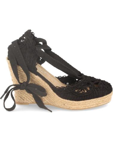PUNTOSALAO SANDALIAS DE CUNA MEDIA EN YUTE CIERRE LAZOS PARA MUJER COLO VARIOS COLORES