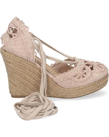 PUNTOSALAO SANDALIAS DE CUNA MEDIA EN YUTE CIERRE LAZOS PARA MUJER COLO VARIOS COLORES