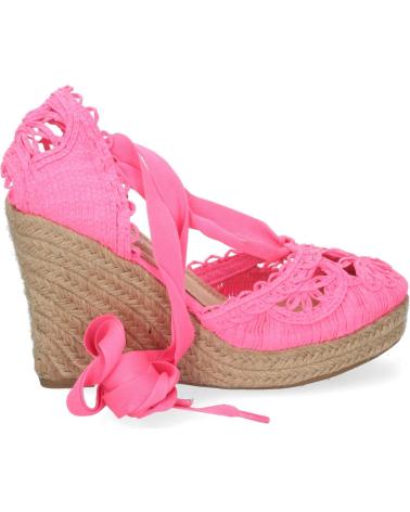 PUNTOSALAO SANDALIAS DE CUNA MEDIA EN YUTE CIERRE LAZOS PARA MUJER COLO VARIOS COLORES