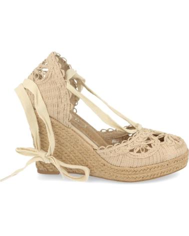 PUNTOSALAO SANDALIAS DE CUNA MEDIA EN YUTE CIERRE LAZOS PARA MUJER COLO VARIOS COLORES