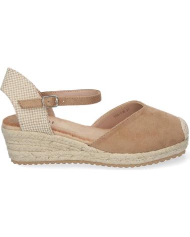 PUNTOSALAO SANDALIAS DE CUNA BAJA EN YUTE CIERRE HEBILLA PARA MUJER COL VARIOS COLORES