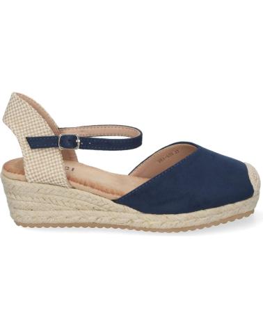 PUNTOSALAO SANDALIAS DE CUNA BAJA EN YUTE CIERRE HEBILLA PARA MUJER COL VARIOS COLORES