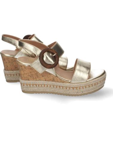 PUNTOSALAO SANDALIAS DE CUNA MEDIA DORADAS EN YUTE Y CORCHO PARA MUJER VARIOS COLORES