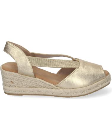 PUNTOSALAO SANDALIAS DORADAS DE CUNA MEDIA EN YUTE PALA ABIERTA PARA MU VARIOS COLORES