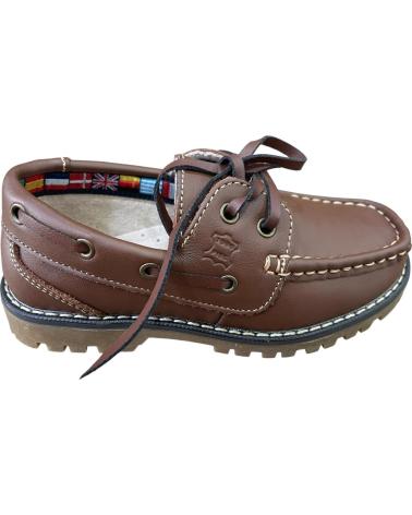 BUBBLE BOBBLE NAUTICO DE PIEL DE CORDONES MARRON A767 MARRóN
