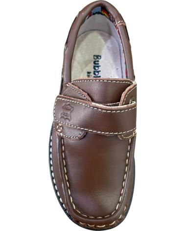 BUBBLE BOBBLE NAUTICO VELCRO PIEL MARRON MARRóN