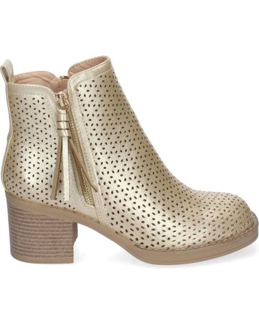 PUNTOSALAO BOTINES DORADOS DE TACON BAJO CALADOS PARA MUJER VR002 VARIOS COLORES