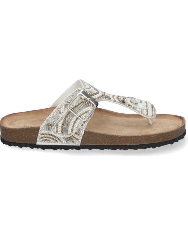 PUNTOSALAO SANDALIAS PLANAS ESTILO BIO ESCLAVA PARA MUJER COLOR BLANCO VARIOS COLORES