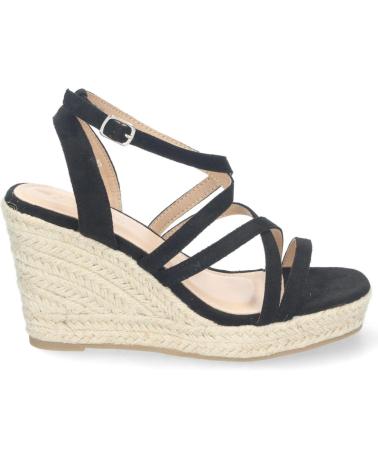 PUNTOSALAO SANDALIAS DE CUNAS EN YUTE PARA MUJER COLOR NEGRO JNS-5Q34 VARIOS COLORES