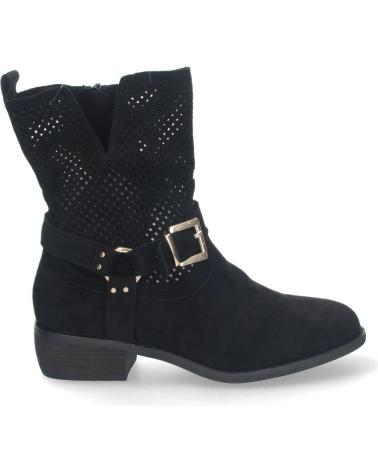 PUNTOSALAO BOTINES PLANOS COMODOS CALADO EN CANA MUJER COLOR NEGRO A-30 VARIOS COLORES