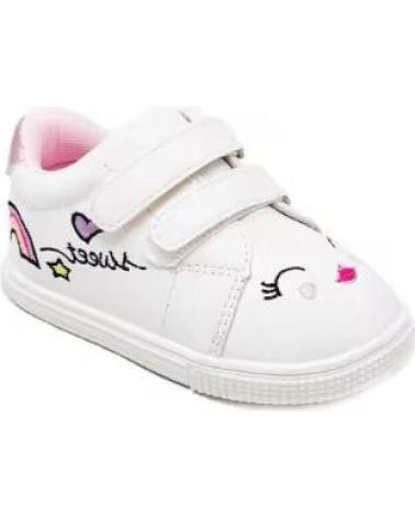 BUBBLE BOBBLE ZAPATILLAS DEPORTIVAS RESPETUOSAS PARA BEBE MODELO A2820 18- BLANCO