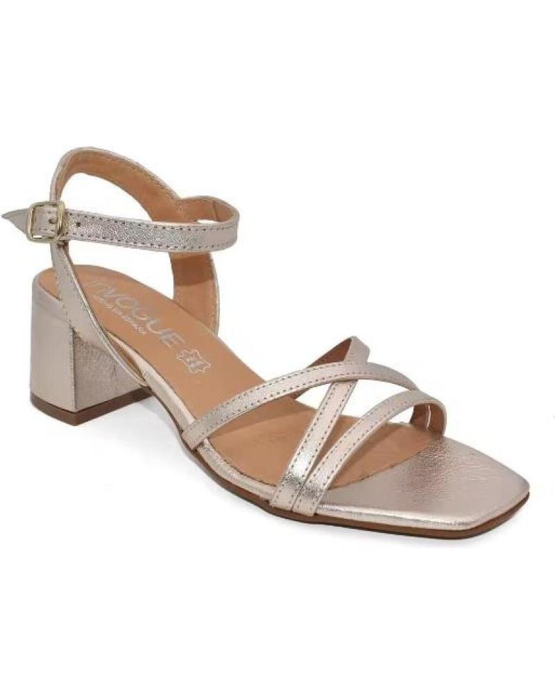 VOGUE TIENDA KATOSINES KATOSINES SANDALIAS DE TACON DE PIEL PLANTI PLATEADO