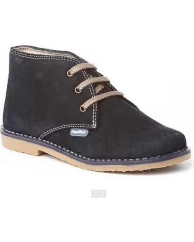ANGELITOS BOTIN DE PIEL SERRAJE HECHO EN ESPANA TALLAS 20 A 34 MODELO AZUL