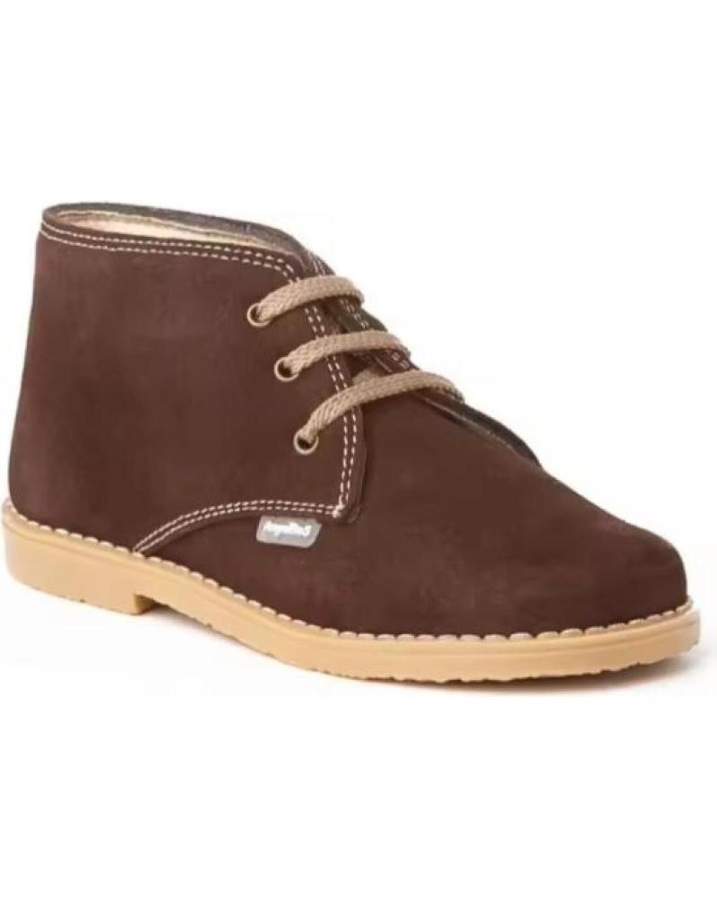 ANGELITOS BOTIN DE PIEL SERRAJE HECHO EN ESPANA TALLAS 20 A 34 MODELO MARRóN