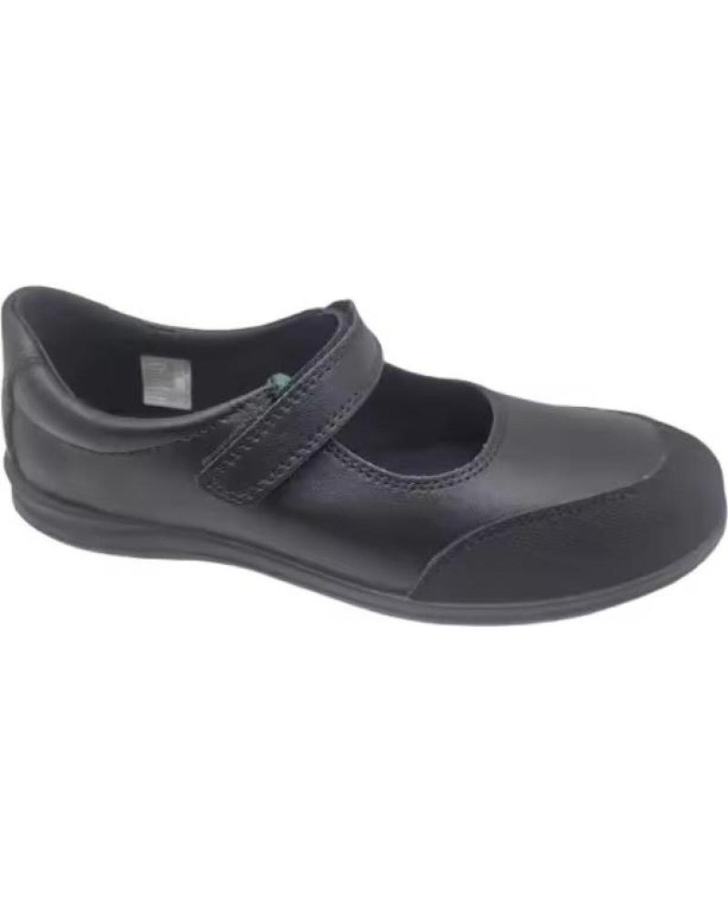 JAVER ZAPATOS COLEGIALES LAVABLES DE PIEL PARA NINA TALLAS 31 A 40 NEGRO
