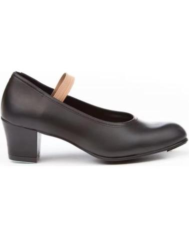 ANGELITOS ZAPATOS DE FLAMENCO PARA NINA CON TACON Y GOMA DE SUJECION M NEGRO