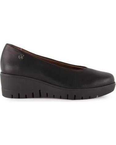 CHAMBY ZAPATOS DE MUJER CON CUNA EN PIEL CALZADO COMODO Y ELEGANTE NEGRO