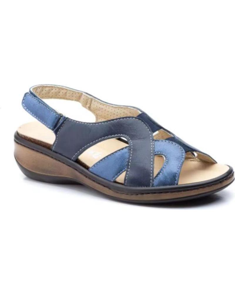 JAM MODE BEQUEME DAMEN-LEDERSANDALEN AZUL