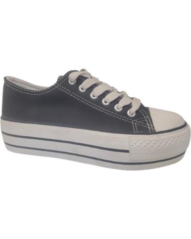 TÊNIS KATOSINES FEMININO COURO SINTÉTICO TRIPLA SOLA NEGRO