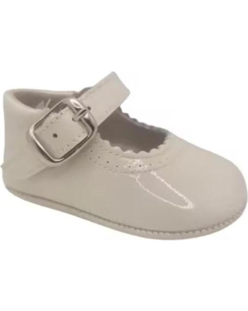 CITOS MERCEDITAS VERNIZ PELE BEBÉ COM FIVELA BEIGE