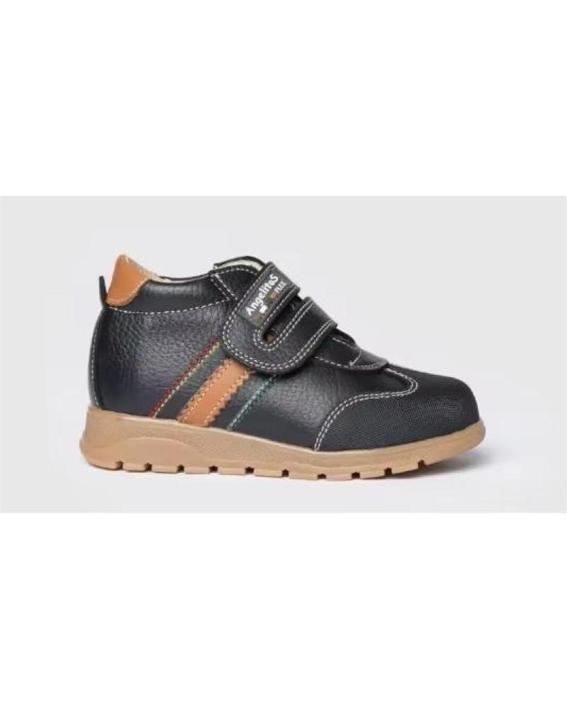 BOTTILLON EN CUIR ENFANT ANGELITOS MODÈLE 720 BLEU AZUL