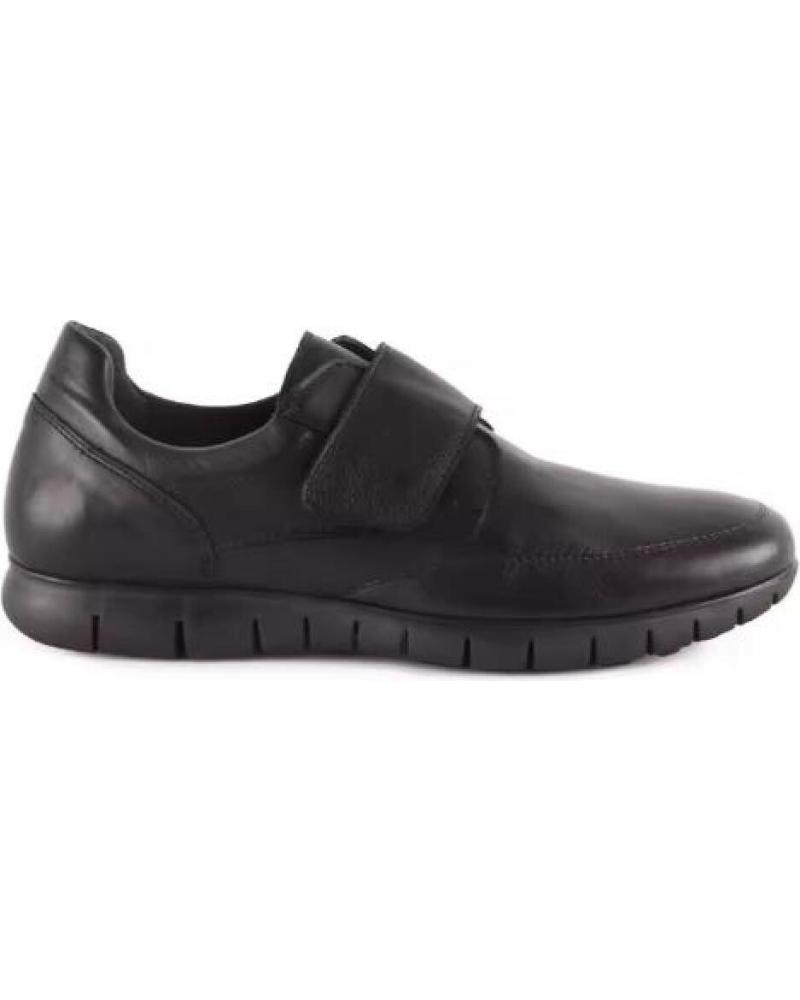 SAKUT ZAPATOS DE PIEL SIN CORDONES PARA HOMBRE TALLAS 39 A 46 MODE NEGRO