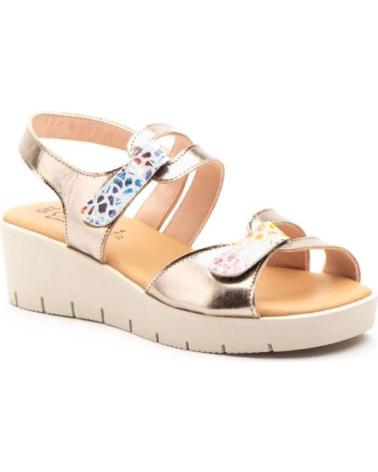 ALTO ESTILO SANDALIAS DE CUNA PARA MUJER CON VELCRO HECHO EN ESPANA MODE PLATEADO