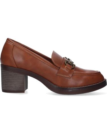 PUNTOSALAO MOCASINES DE TACÓN ANCHO CÓMODO CAMEL MODELO 7421 VARIOS COLORES