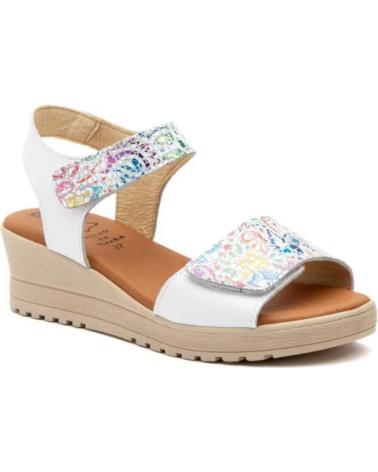 ALTO ESTILO SANDALIAS DE CUNA PARA MUJER CON VELCRO HECHO EN ESPANA MODE BLANCO