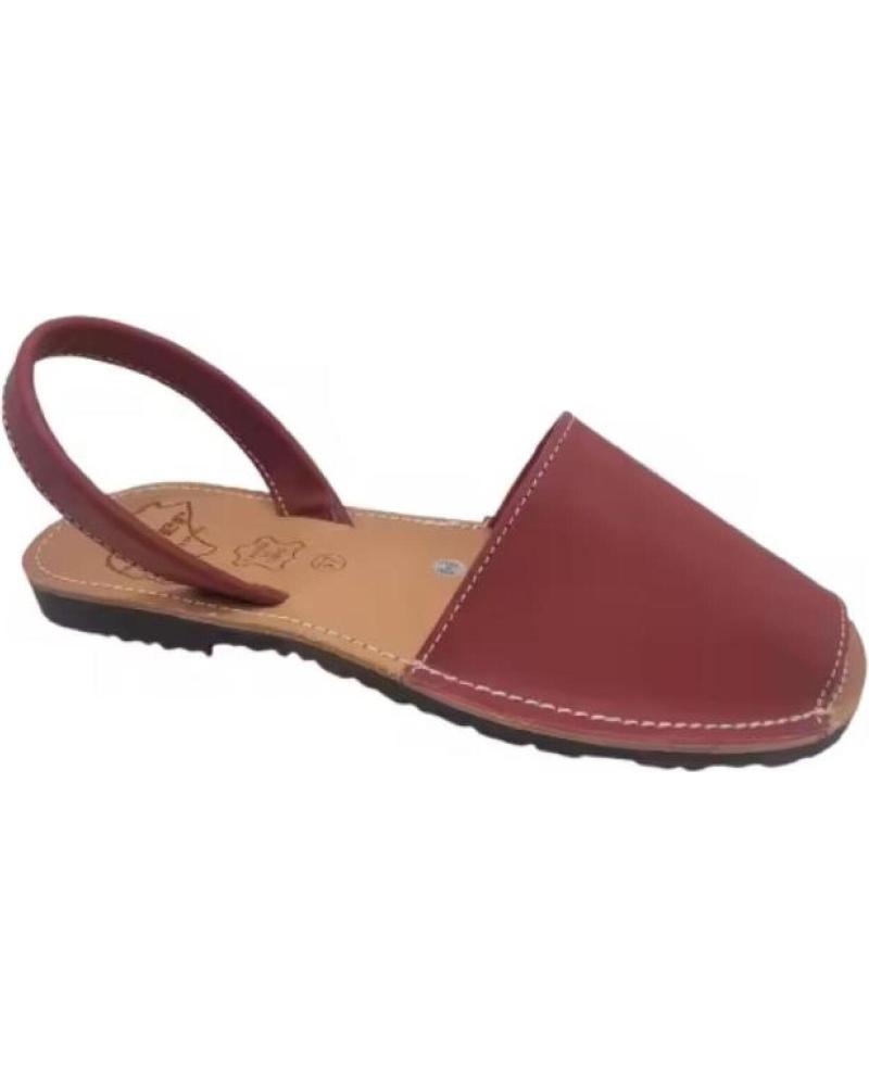 CONDIZ MENORQUINAS DE PIEL VARIOS COLORES FABRICADAS EN ESPANA TALL ROJO