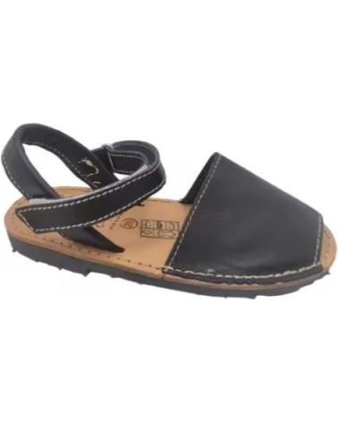 CONDIZ MENORQUINAS INFANTILES DE PIEL VARIOS COLORES FABRICADAS EN NEGRO