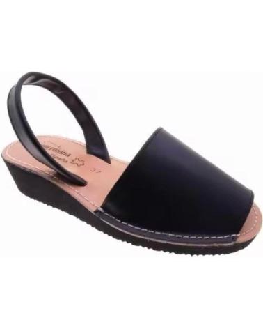 CONDIZ MENORQUINA CLASICA CON CUNA EN VARIOS COLORES PIEL PARA MUJE NEGRO