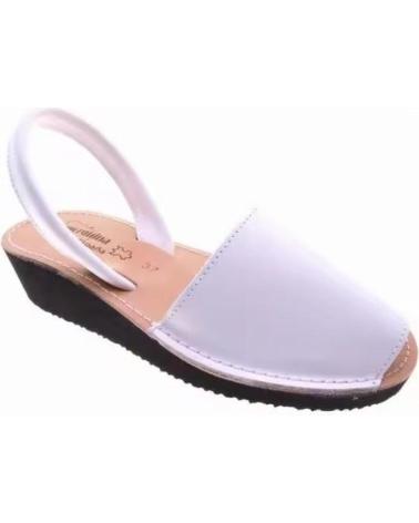 CONDIZ MENORQUINA CLASICA CON CUNA EN VARIOS COLORES PIEL PARA MUJE BLANCO