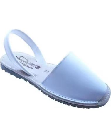 CONDIZ MENORQUINA CLASICA EN VARIOS COLORES PIEL PARA MUJER MODELO BLANCO