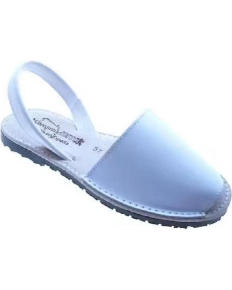 CONDIZ MENORQUINA CLASICA EN VARIOS COLORES PIEL PARA MUJER MODELO BLANCO