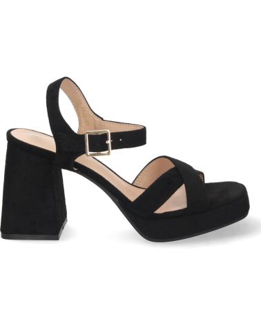 PUNTOSALAO SANDALIAS FIESTA TACON ANCHO Y PALA CRUZADA MUJER NEGRO VARIOS COLORES