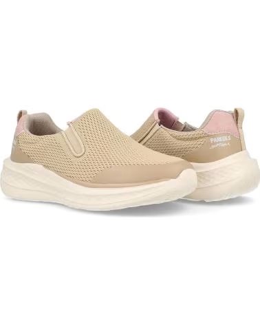 ZAPATILLAS CASUAL MUJER PAREDES AJUY SLIP-ON BEIGE BEIGE BEIGE