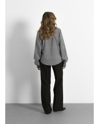 PUNTOSALAO CAMISA ESTAMPADA PARA MUJER BEIGE