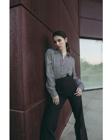 PUNTOSALAO CAMISA ESTAMPADA PARA MUJER BEIGE