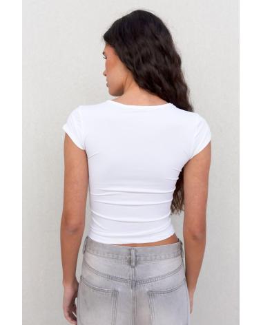 PUNTOSALAO BERMUDA DENIM OVERSIZE MUJER GRIS