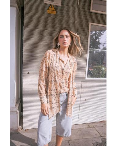 PUNTOSALAO BERMUDA DENIM OVERSIZE MUJER GRIS