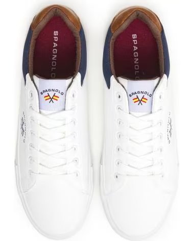 SPAGNOLO Zapatillas sneaker hombre 40004 blanco BLANCO