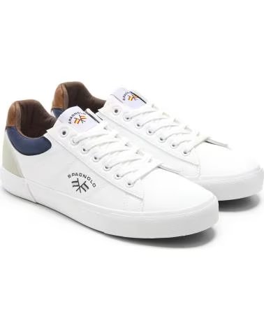SPAGNOLO Zapatillas sneaker hombre 40004 blanco BLANCO