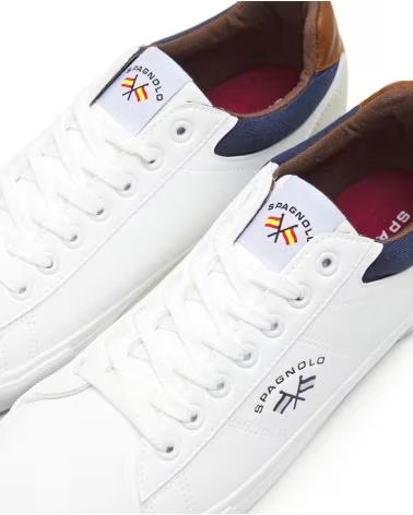 SPAGNOLO Zapatillas sneaker hombre 40004 blanco BLANCO