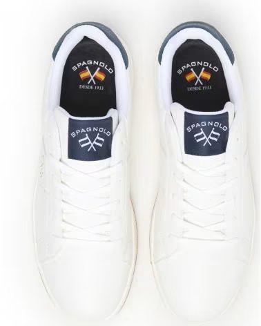 SNEAKER CASUAL SPAGNOLO 40033 PELLE VEGANA BLANCO