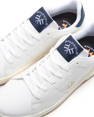 SNEAKER CASUAL SPAGNOLO 40033 PELLE VEGANA BLANCO